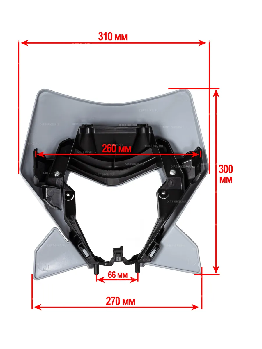 Щиток фары серый KTM XC/EXC/EXCF 24-25