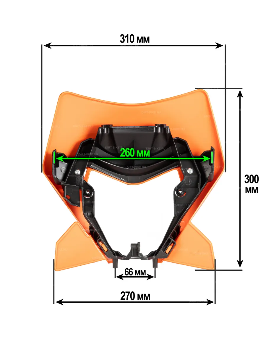 Щиток фары оранжевый KTM XC/EXC/EXCF 24-25