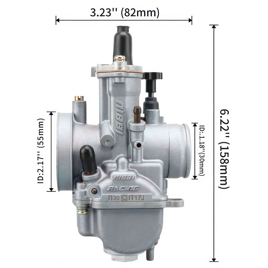 Карбюратор NIBBI PWK30SP для питбайков, мотоциклов 160-300cc
