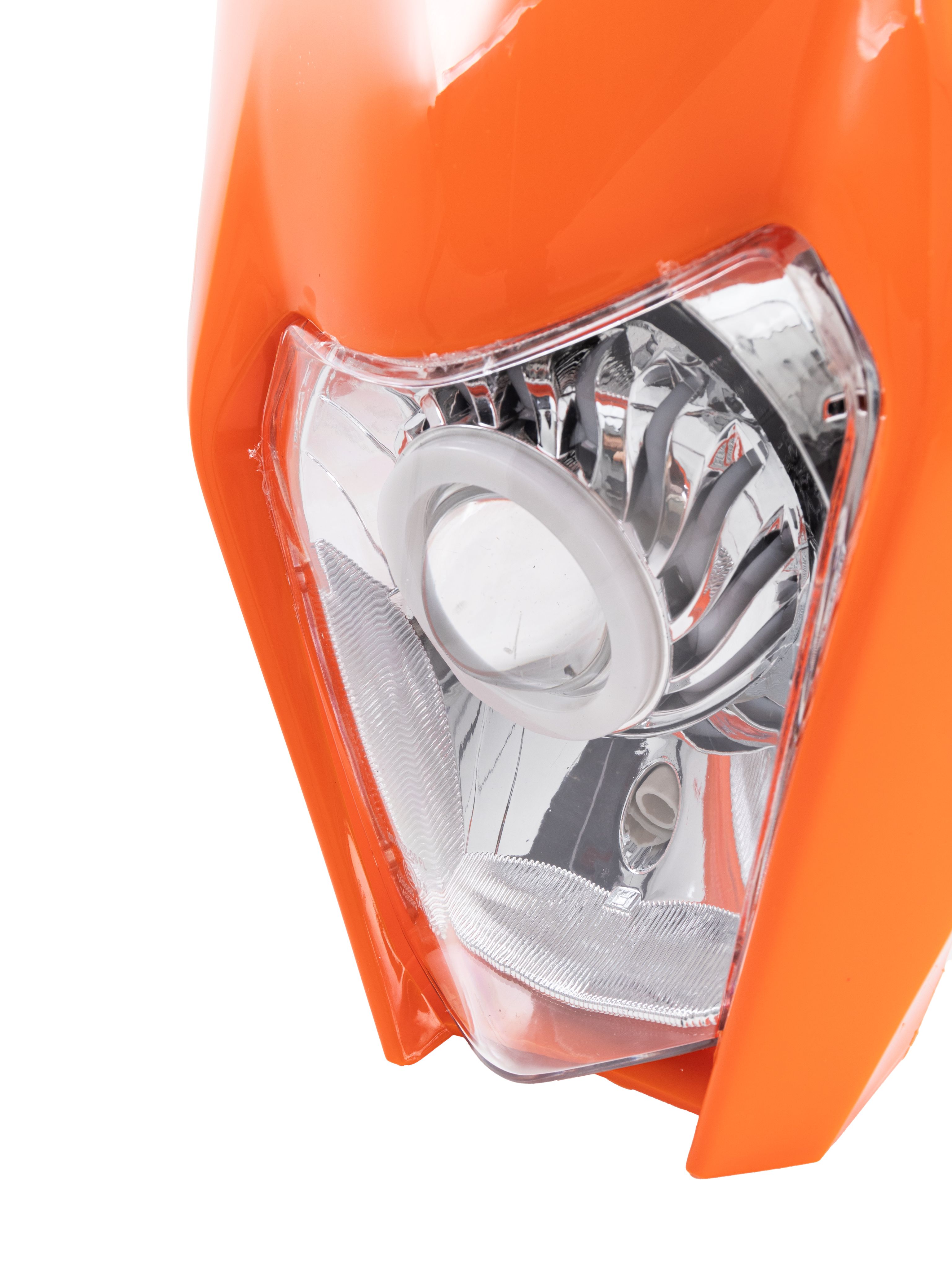 Фара светодиодная KTM 17-23 оранжевая круглый модуль