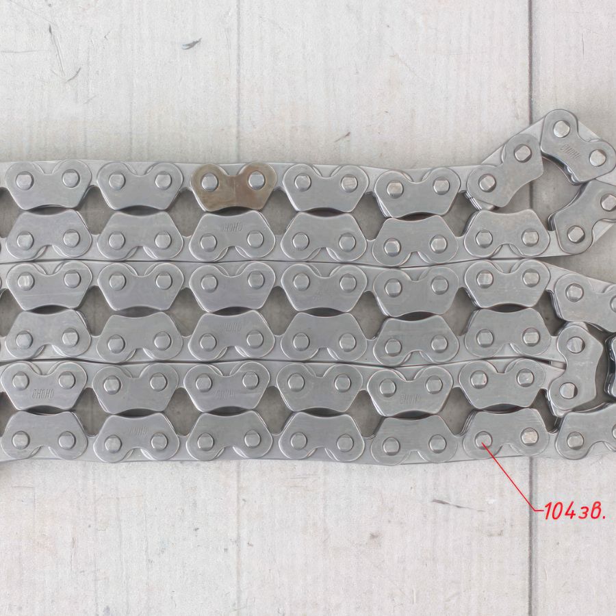 Цепь ГРМ CL04R 3X4 104L для Zongshen 172, 174, 165, 166