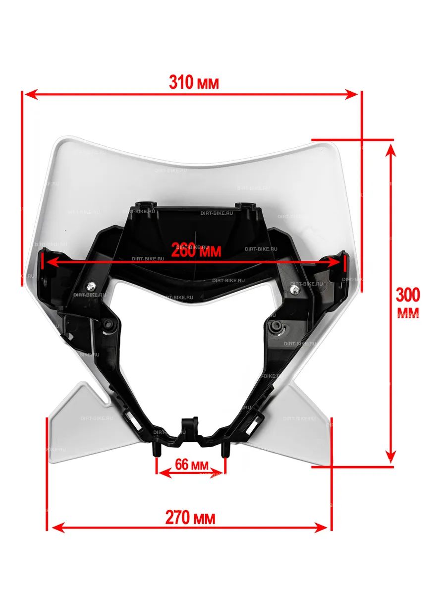 Щиток фары белый KTM XC/EXC/EXCF 24-25