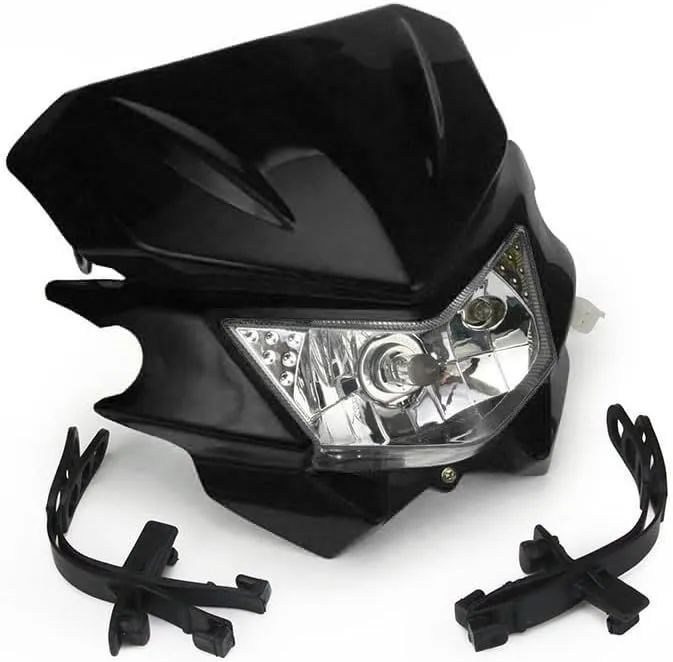 Фара галоген Kawasaki KLX250 KLX450 черная