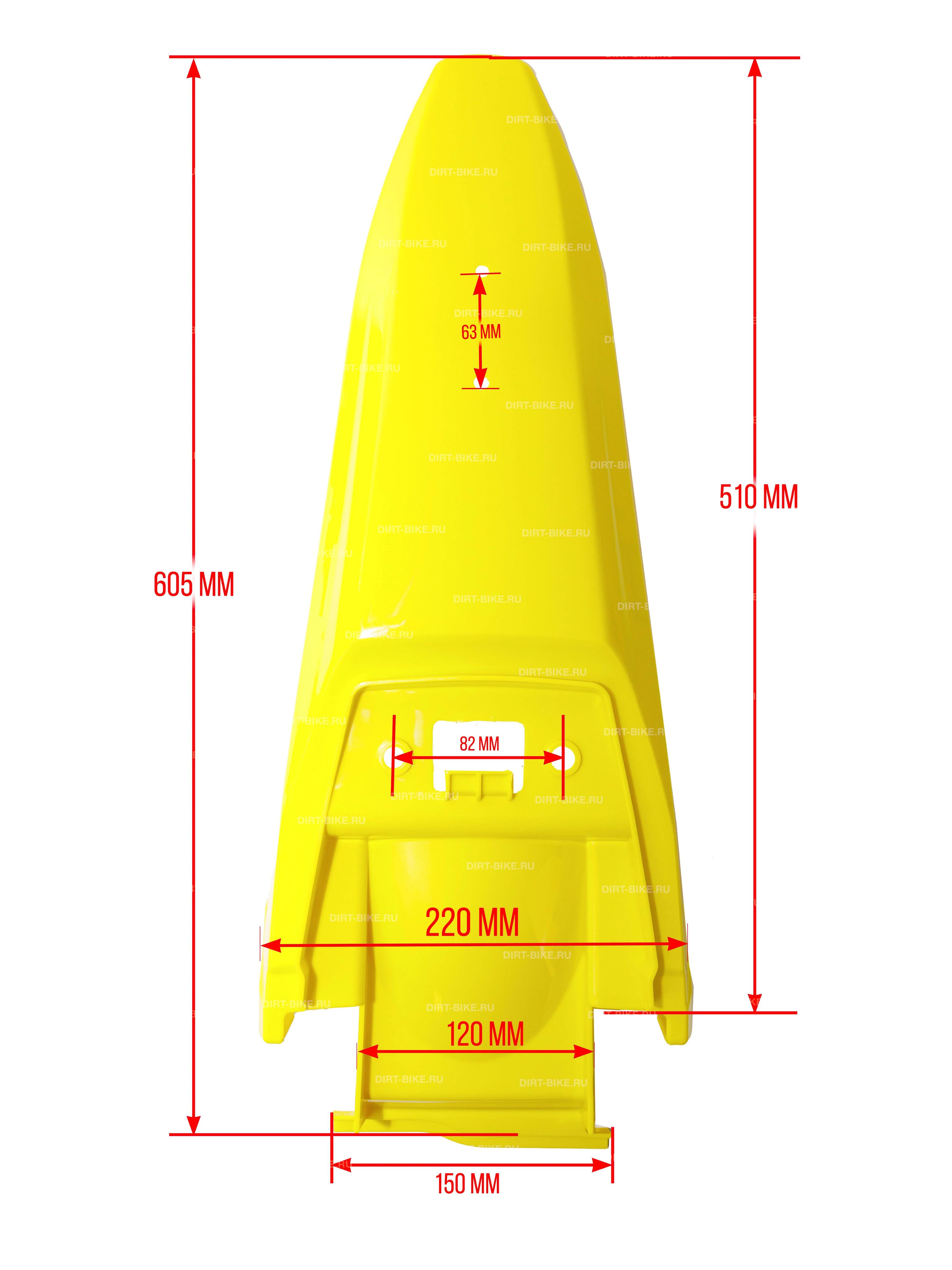 Крыло заднее Sport 003/XR lite желтое