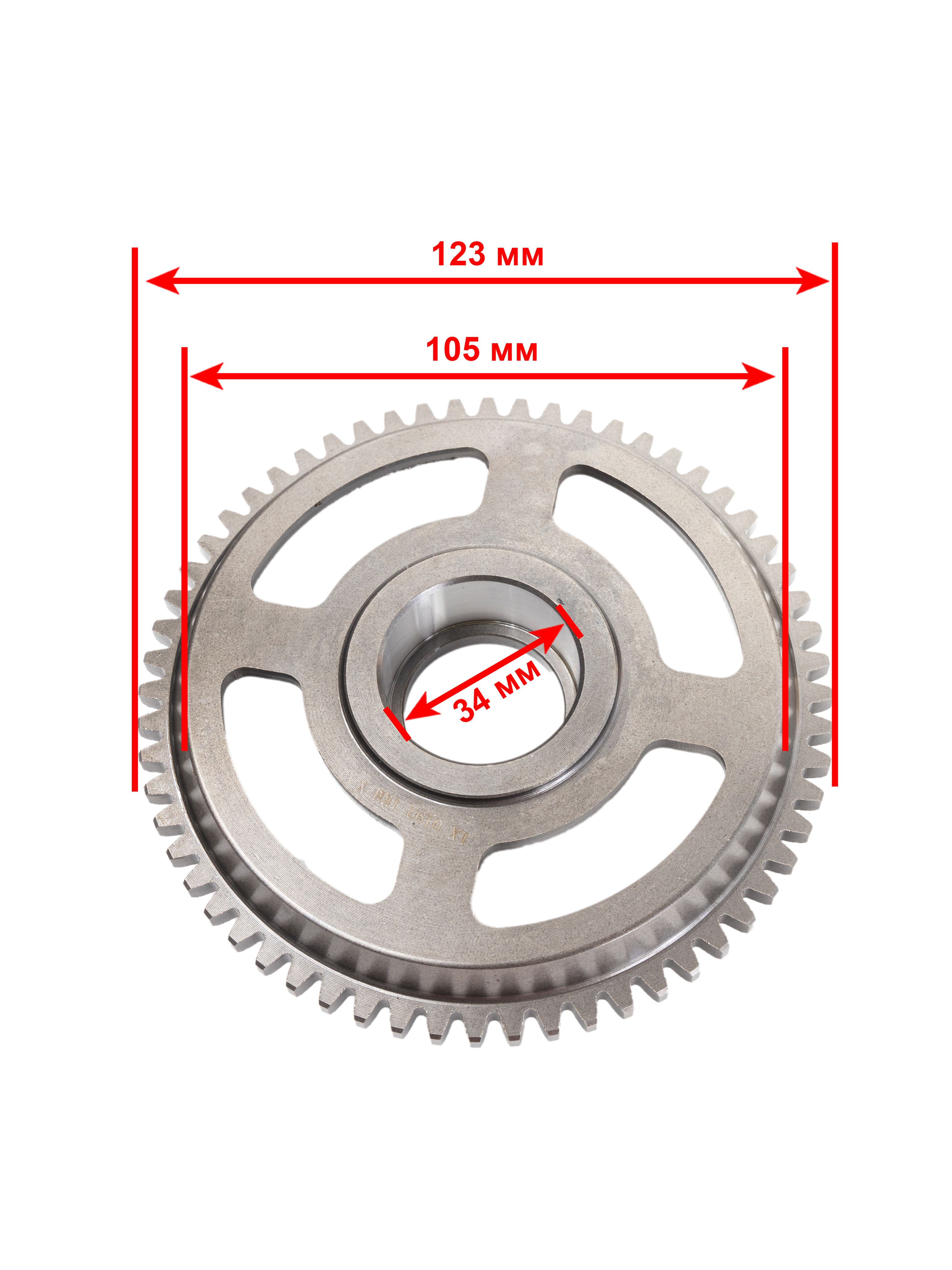 Шестерня обгонной муфты YBS300 YB300H YB250R 57 зубов