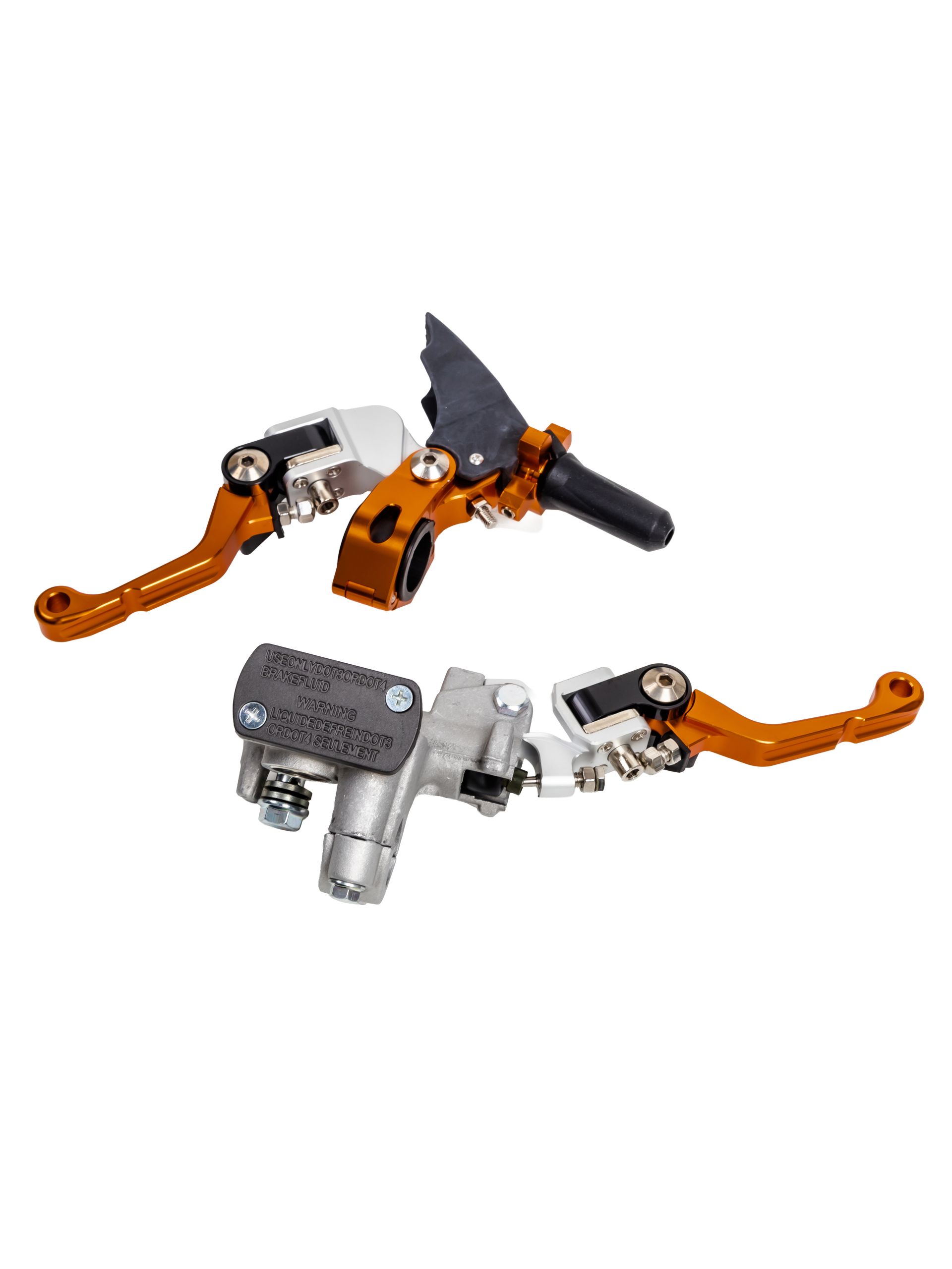 Рычаги CNC 360* неломайки оранжевые тип 5 (brembo)