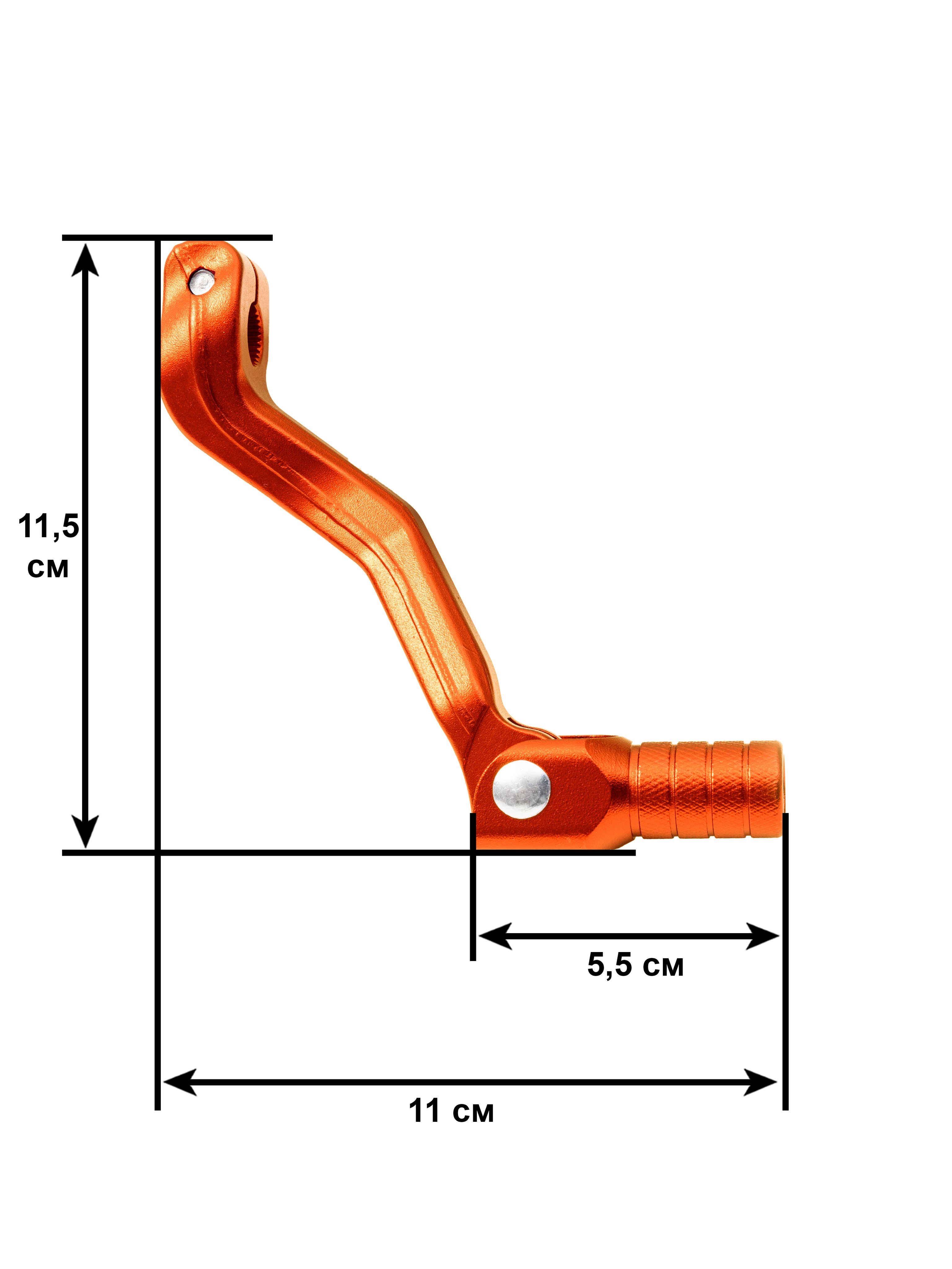 Рычаг переключения кпп RIDE IT оранжевый алюминий